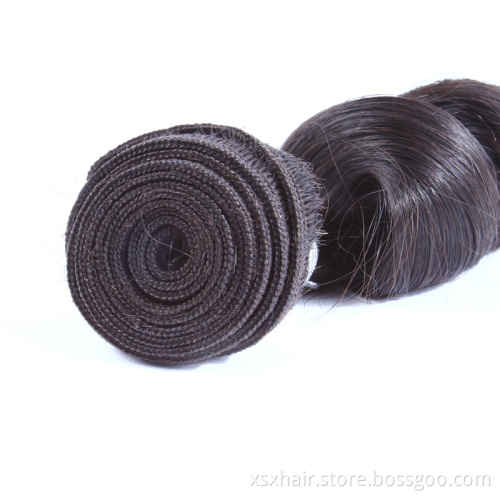 Darling hair 100 % natural brazilian loose deep wave human hair weave